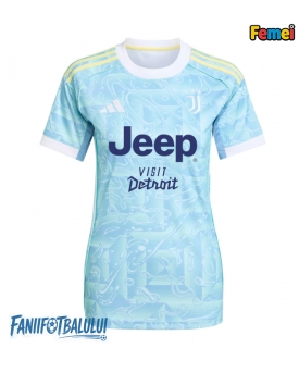 Juventus Tricou Fotbal Replică 2025-26 Femei Deplasare